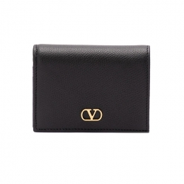◆당일◆25FW 시그니처 V 로고 반지갑 블랙 7W2P0AJ3 SNP 0NO