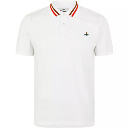 ◆당일◆25SS ORB 로고 자수 클래식 폴로 티셔츠 화이트 2H01000I J0009 A401