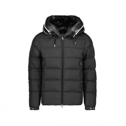 ◆당일◆25FW 카데레 CARDERE 로고 패치 후드 패딩 자켓 블랙 1A001 27 54A81 999