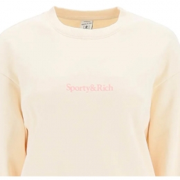 ◆당일◆22FW 백 로고 프린팅 기모 맨투맨 크림 CR633CR