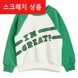 ◆스크래치◆키즈 아임 그레잇 로고 기모 맨투맨 그린 22720146 75
