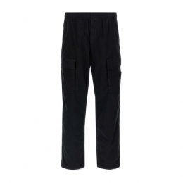 26SS 와펜 패치 오가닉 코튼 밴딩 카고팬츠 블랙 L1S15 3100020 S0A10 V0029