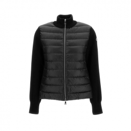 ◆당일◆26SS 로고 패치 믹스 니트 패딩자켓 블랙 9B000 31 M1131 999