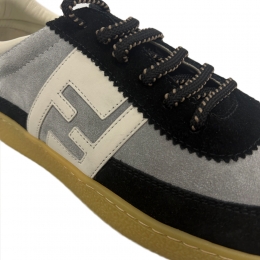 ◆키즈◆키즈 FF 로고 패치 스포츠 스니커즈 블랙/그레이 JMR524 AUEG F1T0F