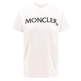 ◆당일◆24FW 로고 패치 티셔츠 화이트 8C000 11 89AIJ 033