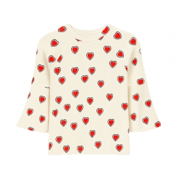 ◆키즈◆25FW 키즈 아웃라인 하트 트럼펫 롱슬리브 오프화이트 25620106 11