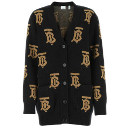 ◆당일◆23FW NADINE TB 로고 모노그램 가디건 블랙 8063209