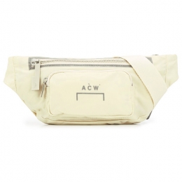 ◆11주년◆로고 프린트 나일론 벨트백 아이보리 BBB01BNE