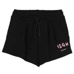 ◆키즈◆25SS 여성 로고 밴딩 프린트 버뮤다 숏팬츠 블랙/핑크 S5MSJGSH092 11075