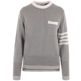 ◆당일◆24FW 4바 저지 스티치 풀 오버 니트 라이트그레이 FKA453A Y3017 055
