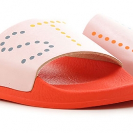 ◆키즈◆21SS 여성 도트 로고 슬리퍼 레드 602689 SQD11 5563