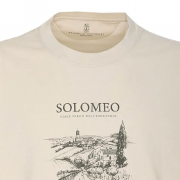 ◆당일◆25SS 그래픽 프린트 티셔츠 라이트베이지 M0B138454 C2832