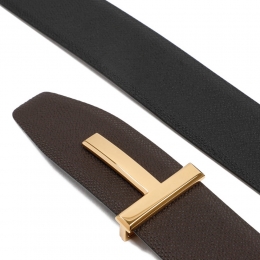 ◆당일◆24SS 금장 T 로고 버클 양면 벨트 초콜렛/블랙 TB178T LCL220 C7918