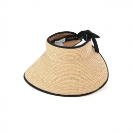 ◆당일◆26SS 마이 라피아 바이저햇 네추럴/미드나잇 HAT50315 MAI NATURAL MIDNIGHT