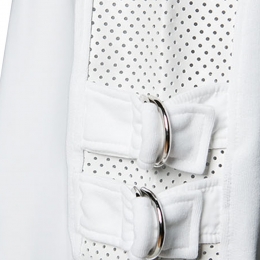 ◆12주년◆어깨 패치 사이드 펀칭 맨투맨 화이트 S4HJ648C417