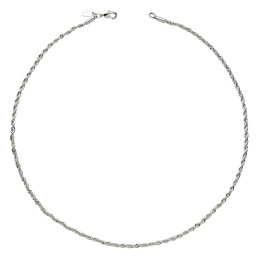 ◆당일◆22FW 로프 체인 넥클리스 실버 SILVER ROPE CHAIN