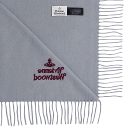 ◆당일◆25FW ORB 로고 자수 머플러 라이트그레이 81030007 W00Q7 AAB P403