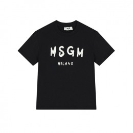 ◆키즈◆여성 저지 티셔츠 블랙 S6MSJUTH001 110