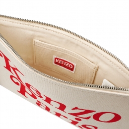 ◆당일◆24SS RUE VIVIENNE 로고 프린팅 라지 클러치백 에쿠르 8PM902 F35 03