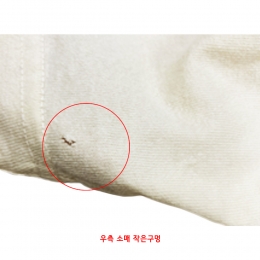 ◆스크래치◆백 로고 프린팅 오버핏 티셔츠 크림 TS624CR