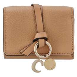 ◆당일◆25FW 알파벳 미니 코인 반지갑 라이트탄 CHC21WP946F57 26X