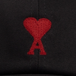 ◆당일◆25FW 하트 로고 자수 캡모자 블랙 BFUCP006 AW0041 001