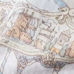 ◆키즈◆까레 까루젤 블랭킷 블루 CARRE CAROUSEL BOY