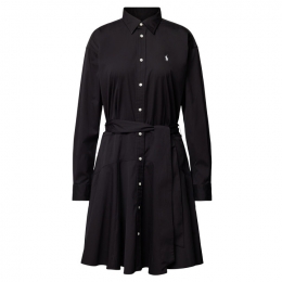 ◆당일◆24FW 포니 자수 버튼 원피스 블랙 211941494 001