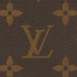 ◆당일◆23SS 포트-카트 심플 모노그램 카드지갑 브라운 M61733