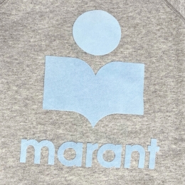 ◆당일◆25FW 밀리니 MILLYNY 벨벳 로고 맨투맨 그레이/아이스블루 SW0160FA A1M07E GYIB