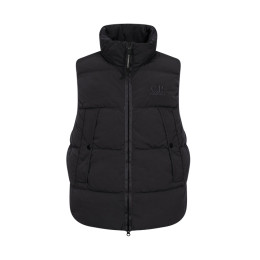 ◆당일◆25FW 로고 자수 패딩 조끼 블랙 19CMVE149A 005904G 999