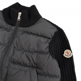 ◆키즈◆여성 로고 패치 니트 믹스 경량패딩 블랙 K2 954 9B000 08 M1241 999