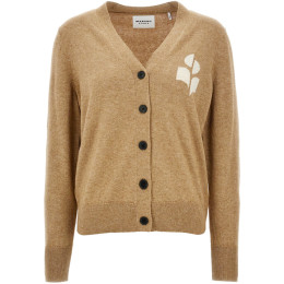 ◆당일◆24FW 카린 KARIN 로고 브이넥 가디건 카멜 CA0008FA A1X05E 50CM