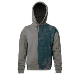 ◆11주년◆아트 프린트 후드티 블루그린/그레이 MW011WHL CHGR