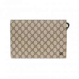 26SS GG 슈프림 스몰 클러치백 베이지/브라운 768255 FACQC 9773