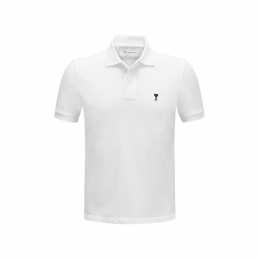 ◆당일◆26SS 하트 스몰 로고 카라 티셔츠 화이트 HPL411 760 100