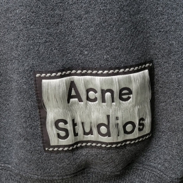 ◆15주년◆여성 백 리버스 라벨 후드티 블랙 AI0044 900