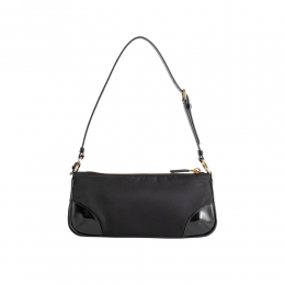 ◆당일◆25FW SACCA 삼각 로고 리에디션 2002 숄더백 블랙 1BC201 R789 F0002