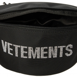 ◆12주년◆라인스톤 로고 힙색&벨트백 블랙 UAH21BA259 BLACK