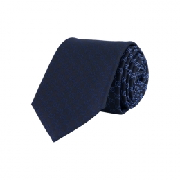 ◆당일◆26SS GG 자카드 실크 넥타이 블루 853349 4E009 4069