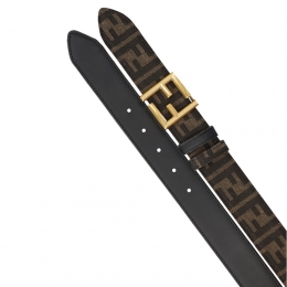 ◆당일◆25FW FF 금장로고 리버시블 벨트 브라운 8C0686 ANH7 F1L2J