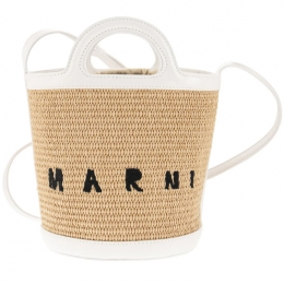 ◆당일◆25SS 라피아 레더 트로피칼리아 토트백 화이트 SCMP0056Q1 P3860 Z0T01