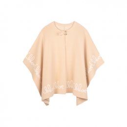 ◆키즈◆키즈 니트 케이프 코트 스톤 베이지 C20667 257