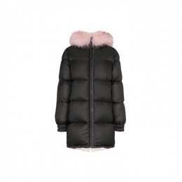 ◆14주년◆ 라쿤퍼 카모프린트 리버시블 롱패딩 블랙 OV054 C9161