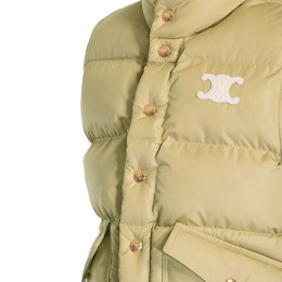 ◆당일◆25FW 트리오페 로고 패치 패딩 조끼 베이지 RV0ET0N41 03BE
