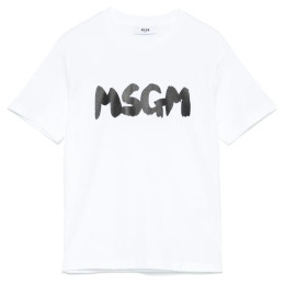 ◆키즈◆25SS 여성 로고 프린트 티셔츠 화이트 S5MSJUTH065 001