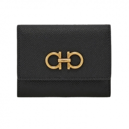 ◆당일◆26SS 더블 간치니 트라이폴드 반지갑 블랙 22-0862 0779894