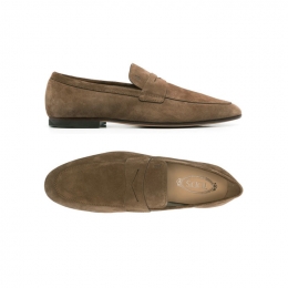 ◆당일◆26SS 모카시노 스웨이드 페니 로퍼 브라운 XXM38K0GG10 RE0 S818