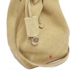 26SS 포니 로고 플레이 스웨이드 스몰 토트/크로스백 캐슈 428972997 005