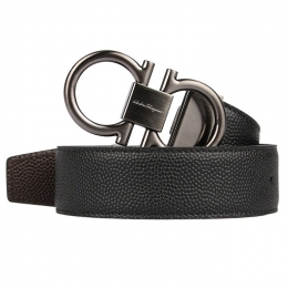 ◆당일◆25FW 더블 간치니 양면 벨트 블랙/브라운 67-9938 0698949